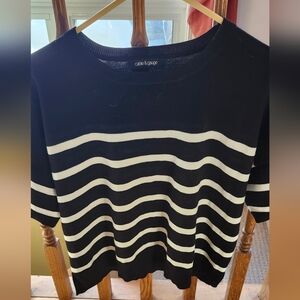 Cable & Gauge Black Knit Top